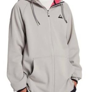 Burton Men's XXL CrownWeatherproof Full-Zip Fleece in Iron Gray
